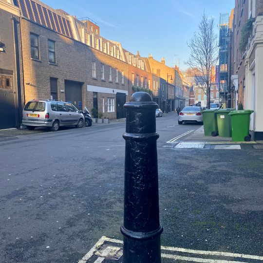 2 Bollards, One At North East Corner Of 6 Chesterfield Hill And One At North East Of Junction With Chesterfield Hill