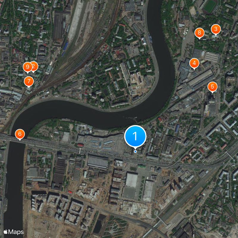 Moscow State Industrial University Map