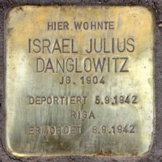 Stolperstein dedicated to Israel Julius Danglowitz