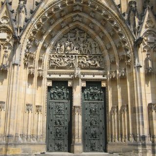Main gate of the St. Vitus Cathedral