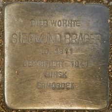 Stolperstein en memoria de Siegmund Brager