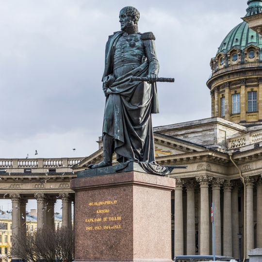 Barclay de Tolly & Mikhail Kutuzov monuments near Kazan Cathedral