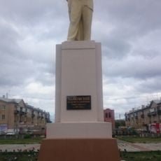 Statue of Vladimir Mayakovsky in Starokamyshinsk