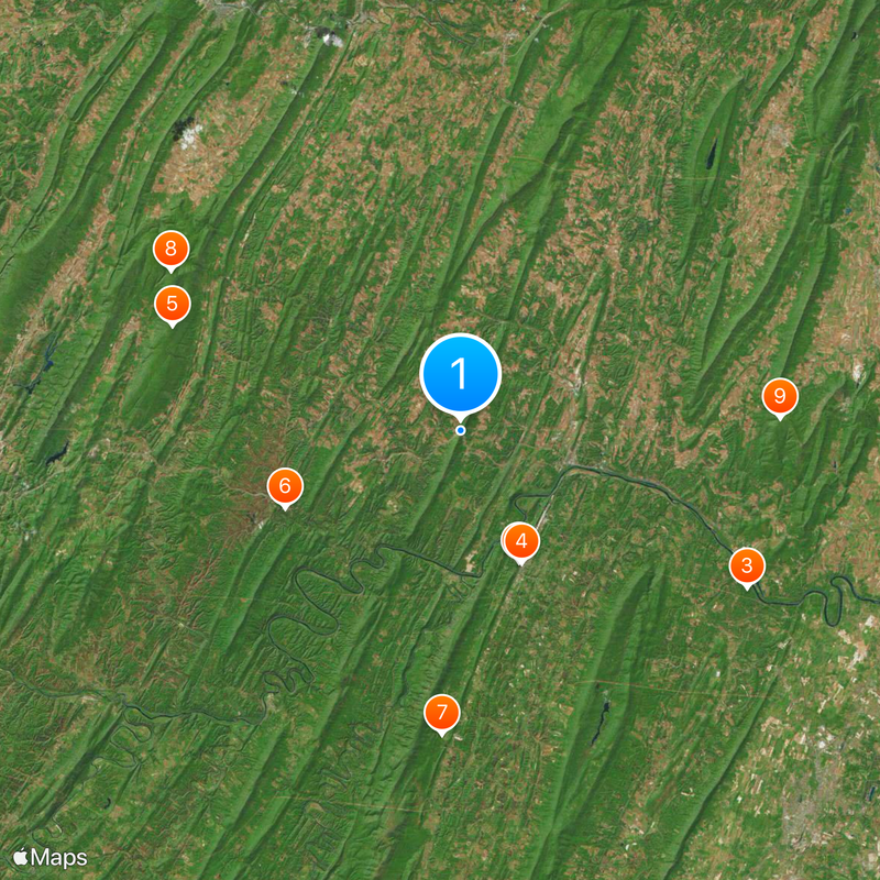 Sideling Hill Mappa