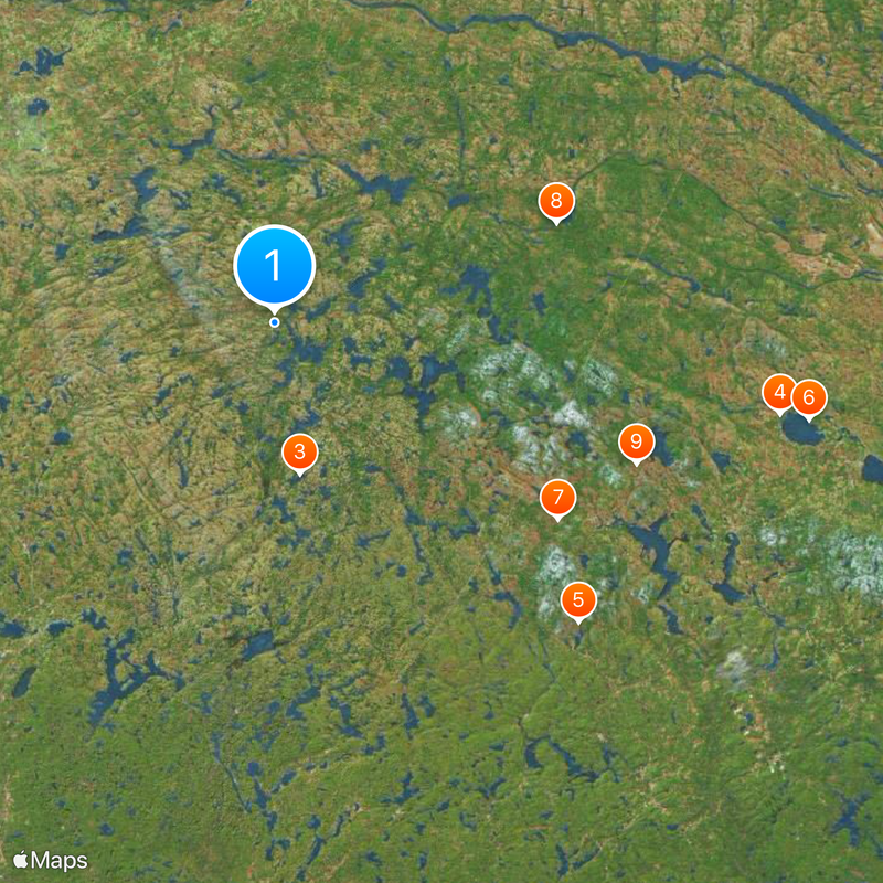 Parc provincial Algonquin Carte