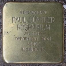 Stolperstein à la mémoire de Paul Günther Rosenblum