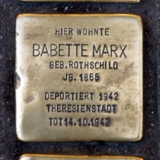 Stolperstein en memoria de Martin Rothschild
