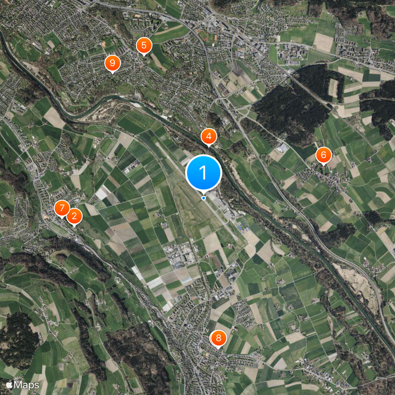 Bern Airport Map