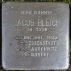 Stolperstein dedicated to Jacob Bleich