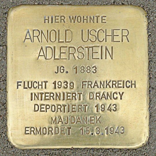 Stolperstein für Arnold Uscher Adlerstein