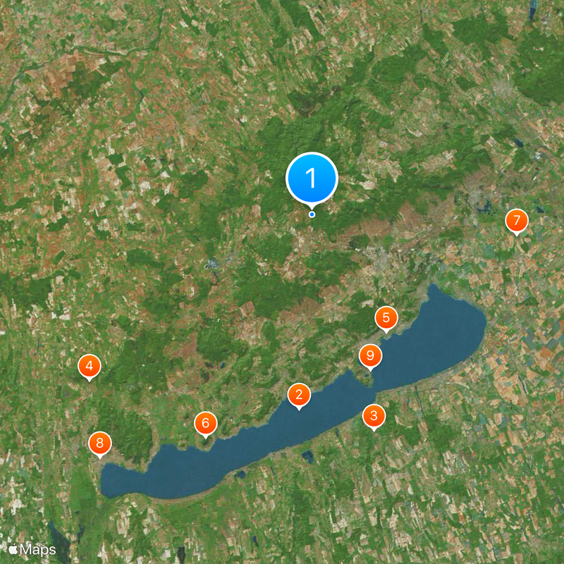 Veszprém County Map