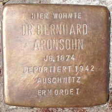 Stolperstein dedicated to Bernhard Aronsohn