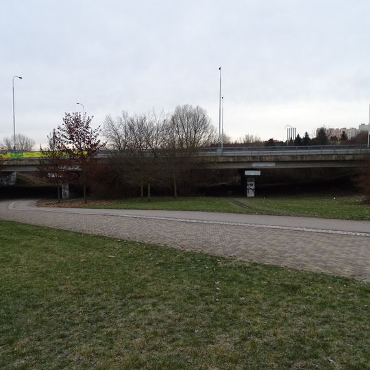 Bridge of Jeremiášova street over the Prokopský potok