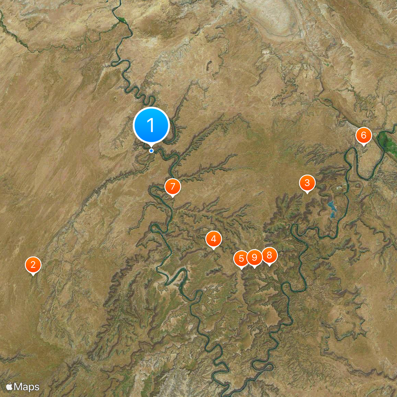 Horseshoe Canyon Map