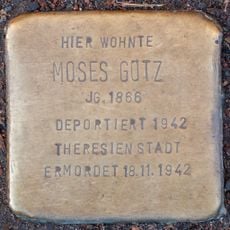 Stolperstein dedicated to Moses Götz
