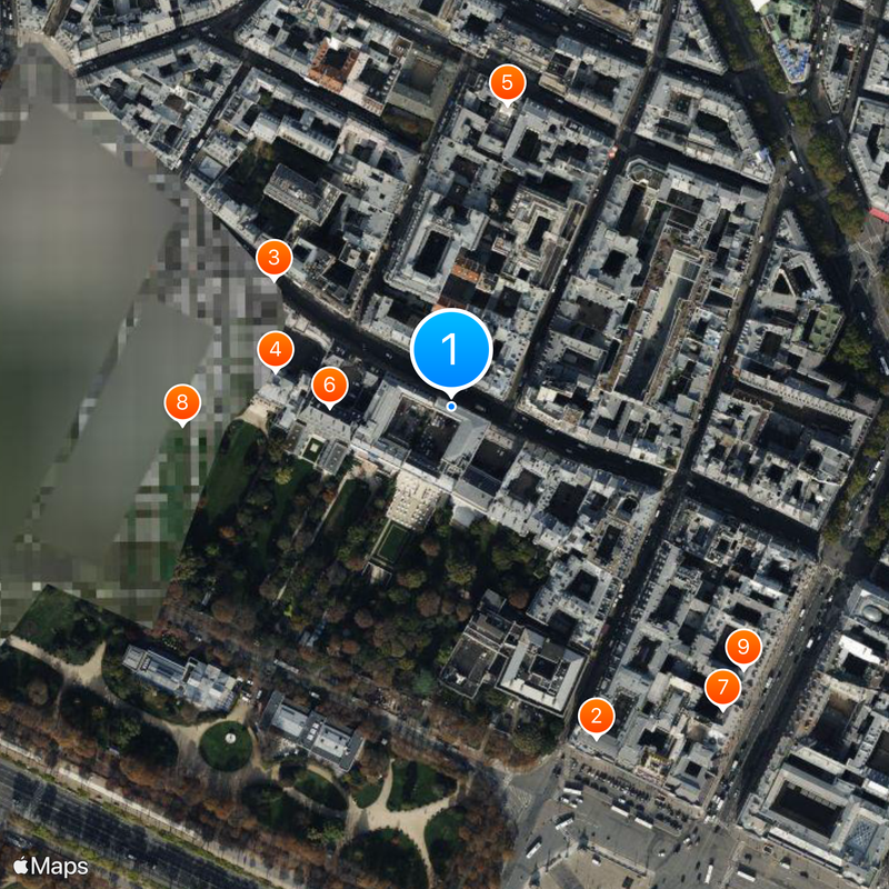 Cercle de l'Union interalliée Map
