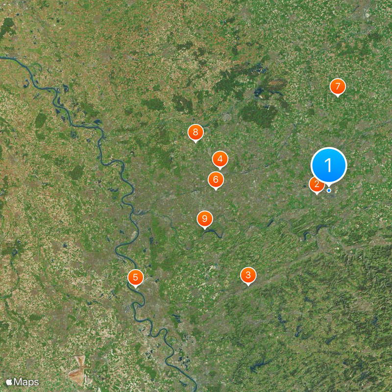 Región del Ruhr Mapa