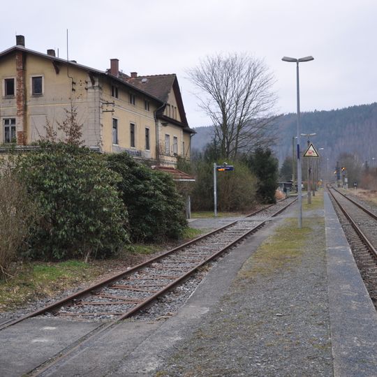 Eisenbahnstrecke Bad Schandau -Sebnitz -Neustadt i. Sa. ; Bahnhof Rathmannsdorf Wendischfähre