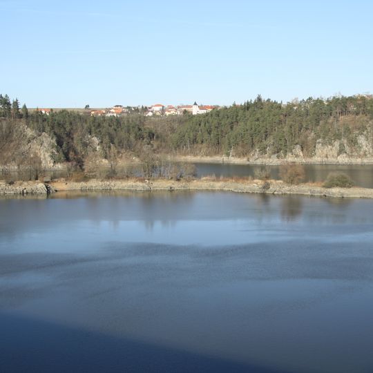 Little island near Stropešín bridge
