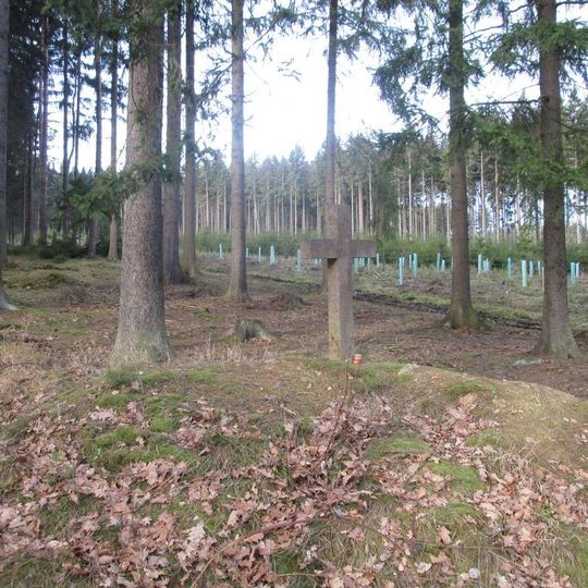 Kříž v lese západně od Rokycan