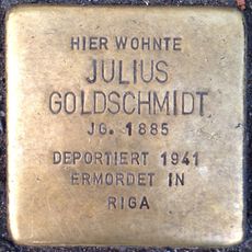 Stolperstein für Julius Goldschmidt