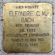 Stolperstein dedicated to Eleonore C. M. Bach
