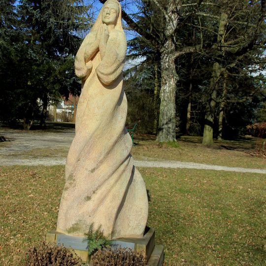 Statue of Agnes of Bohemia in Lázně Bělohrad