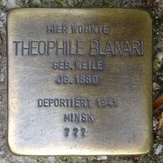 Stolperstein en memoria de Theophile Blanari