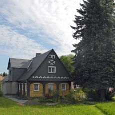 Wohnhaus (Umgebinde) mit Vorlaube Mittelstraße 16