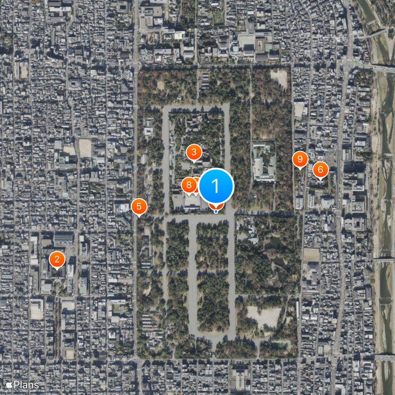 Sentō Imperial Palace Mapa