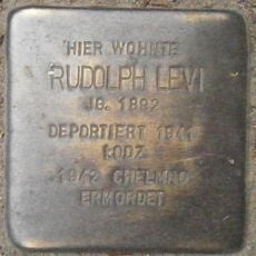 Stolperstein en memoria de Rudolph Levi