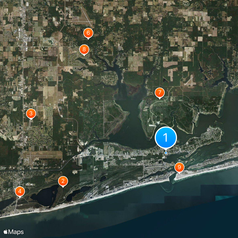 Orange Beach Mapa