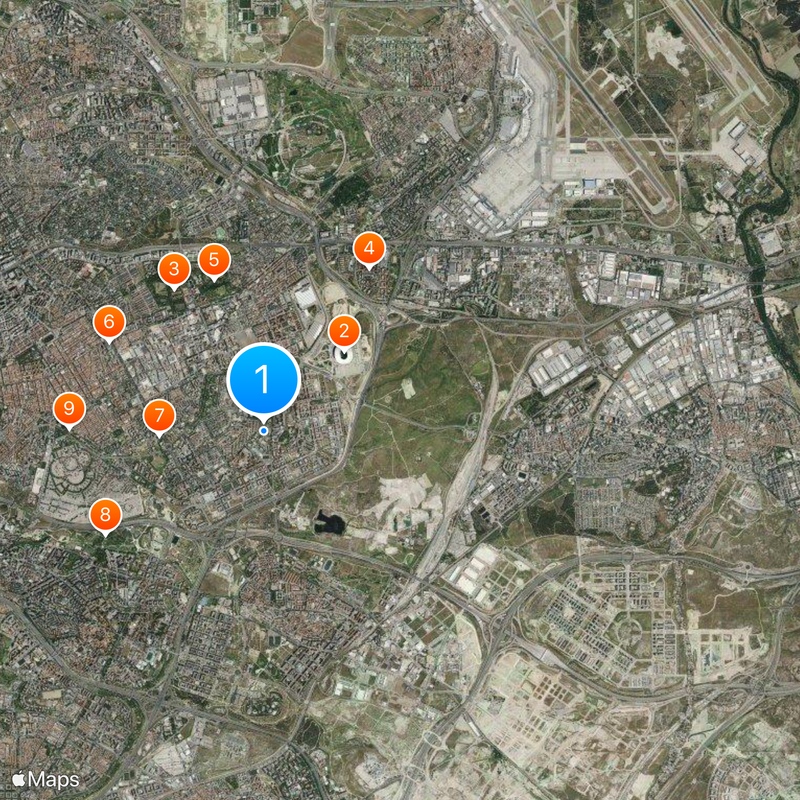 San Blas-Canillejas Map