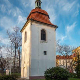 Bell tower of Saint Pancratius Church in Prague