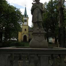 Statue of Saint John of Nepomuk on the square in Vyšší Brod