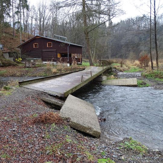 Lávka přes Kocábu v Bojanovicích u če. 35