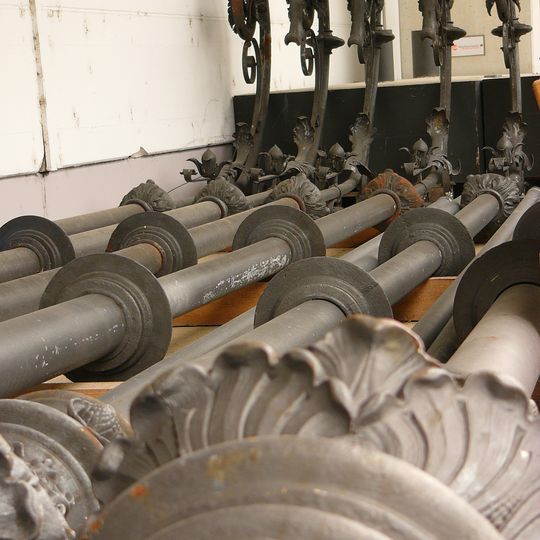 Gusseiserne Lichtmasten