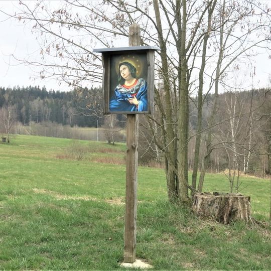 Obrázek Panny Marie u cesty jihovýchodně od kostela v Lipové
