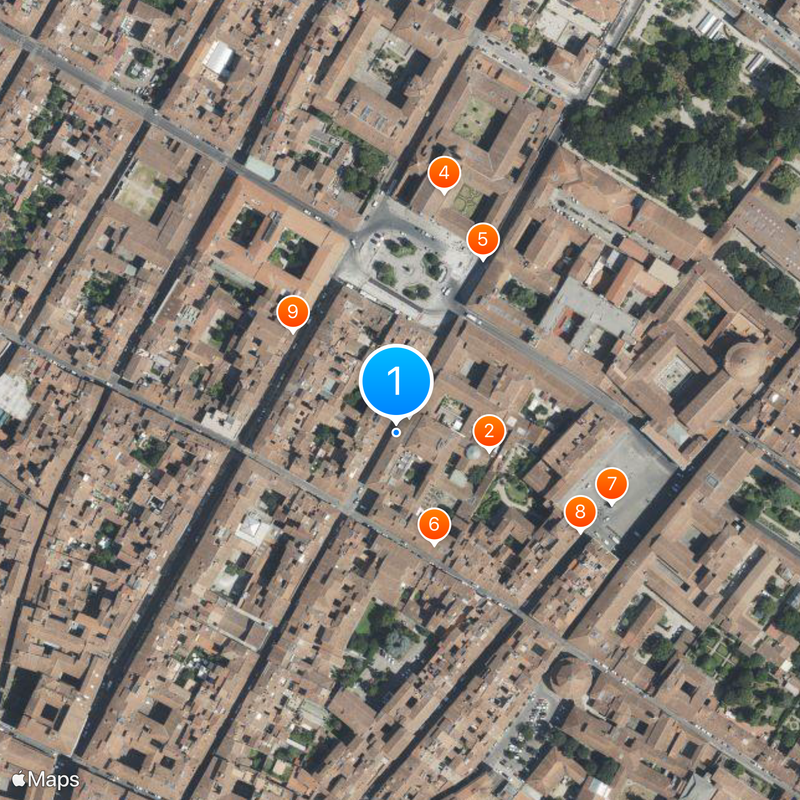 Accademia Gallery Mappa