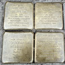 Stolperstein em memória de Chaim Hirsch  (Tzvi) Weinblum
