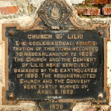 Church of Lilio historical marker