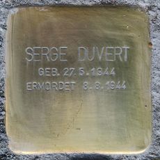 Stolperstein dedicated to Serge Duvert