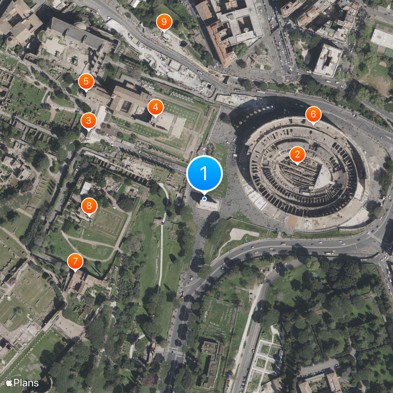 Arco de Constantino Mapa