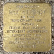Stolperstein dedicated to Max Auerbach