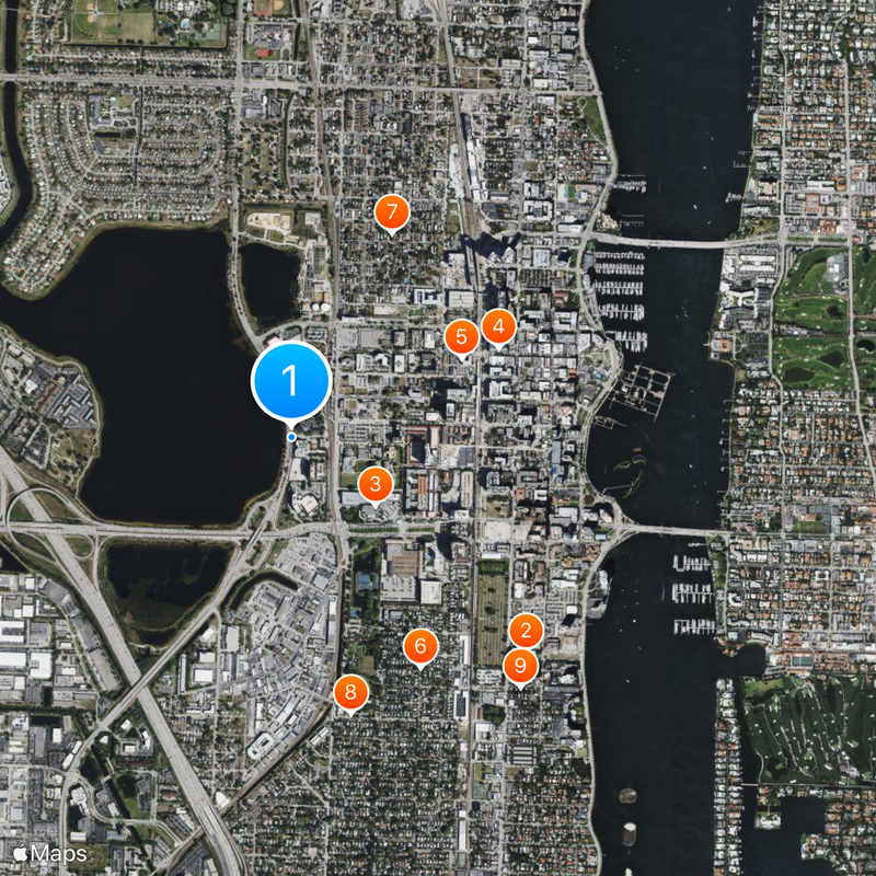 West Palm Beach Carte