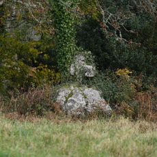 Higher Combe cross: a wayside cross in a field 250m east of Higher Combe