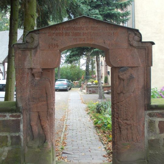 Kriegerdenkmal 1. Weltkrieg Breitenborner Straße, neben dem Kirchhof
