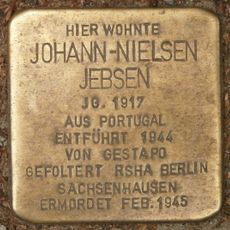 Stolperstein à la mémoire de Johann-Nielsen Jebsen