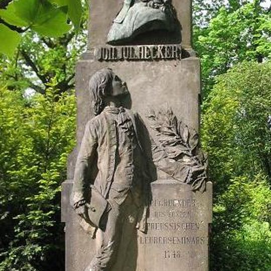 Gedenkstele für Johann Julius Hecker
