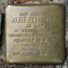 Stolperstein en memoria de Kurt Schlegel